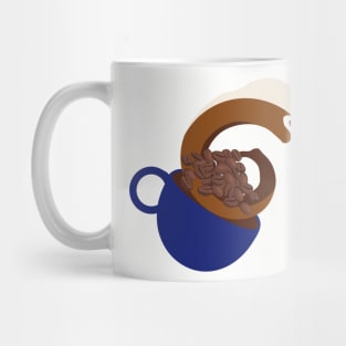 Coffee. The Little Great Wave of Coffee. Indigo Cup Graphic Mug